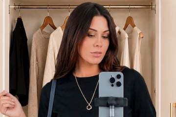 Image from Markable of a female creator recording a video