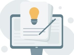 Illustration of a cllipboard and paper