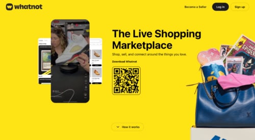 Home page of Whatnot