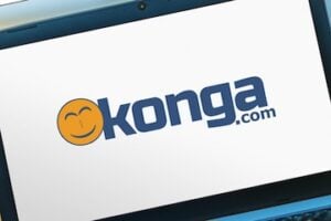 Kongo logo on a laptop screen