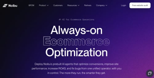 Home page of Noibu