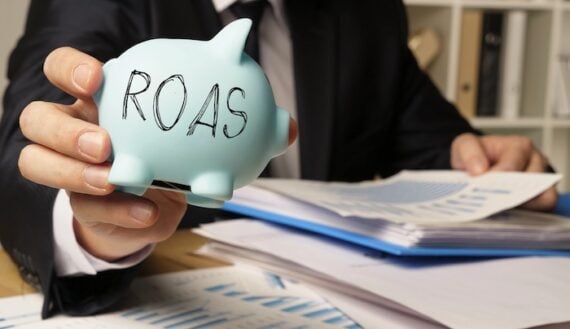 ROAS stamped on a piggy bank ROAS stamped on a piggy bank