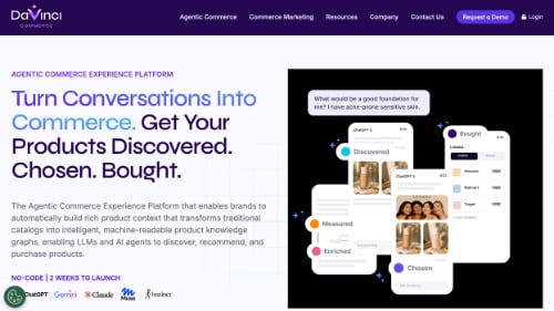 Home page of DaVinci Commerce Home page of DaVinci Commerce