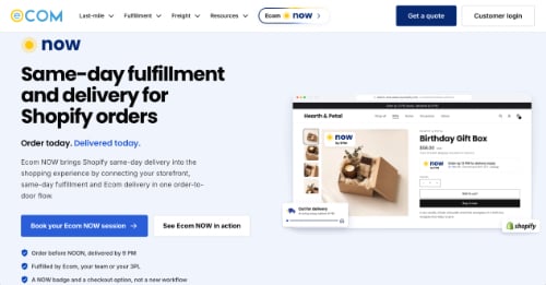 Web page for Ecom Now Web page for Ecom Now