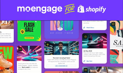 Web page of MoEngage for Shopify
