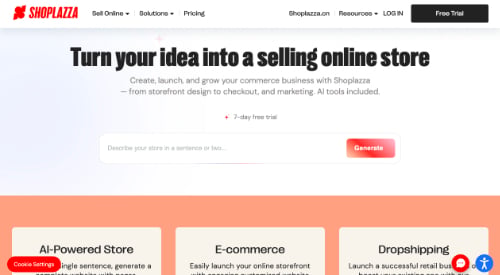 Home page of Shoplazza Home page of Shoplazza