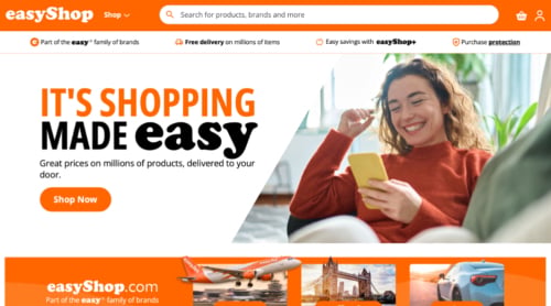 Home page for EasyShop Home page for EasyShop