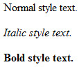 text styles