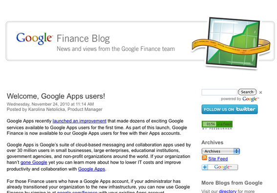 Google Finance Blog.