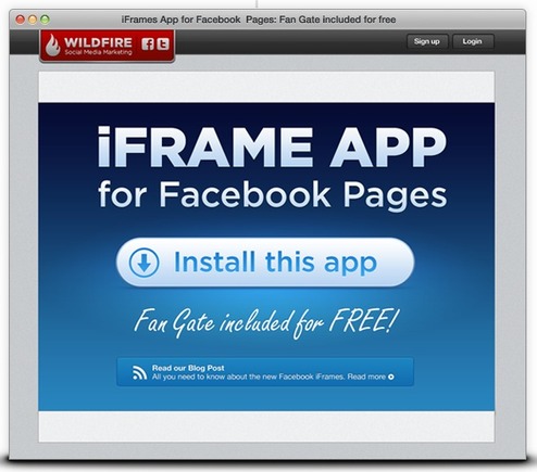 Wildfire offers free iframe creation tool. 
