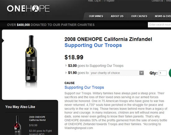 OneHope California Zinfandel