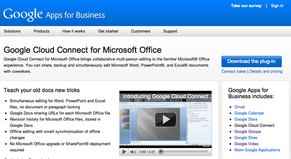 Cloud Connect for Microsoft Office.