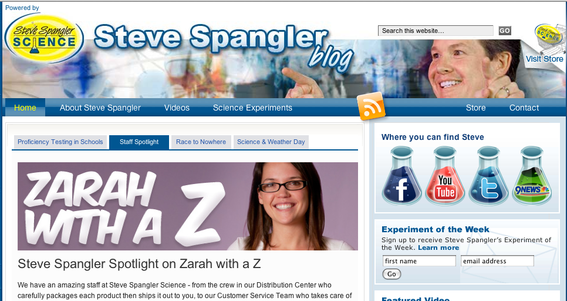 SteveSpangler.com "soft sells" the ecommerce site.