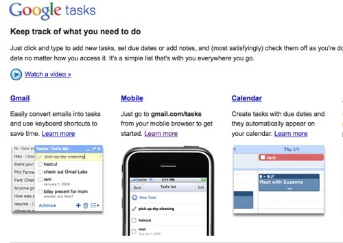 Google Tasks.
