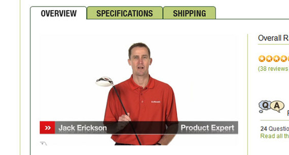 Golfsmith introduces shoppers to new golf clubs in video.
