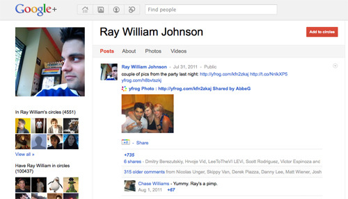 Ray William Johnson on Google+.