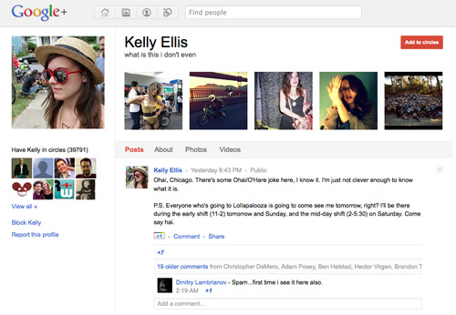 Kelly Ellis on Google+.