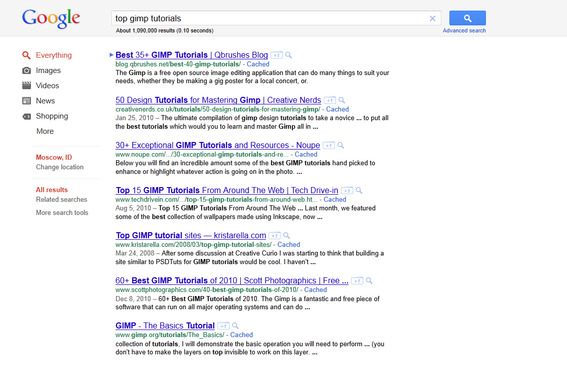 Careful Google searching — using terms like "top gimp tutorials" — will produce useful results.