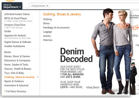 The new Amazon site does a better job of merchandising.