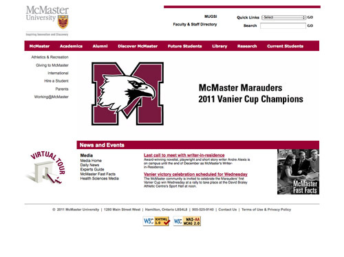 McMaster University.