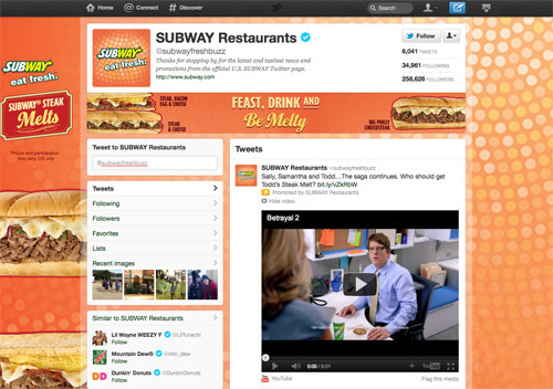 Subway Restaurants.