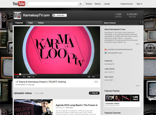 KarmaloopTV's YouTube channel.