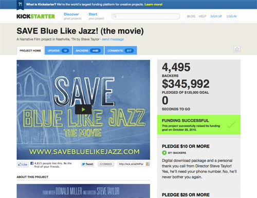 SAVE Blue Like Jazz! (the movie).