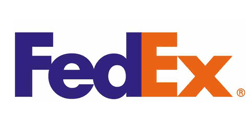 FedEx logo.