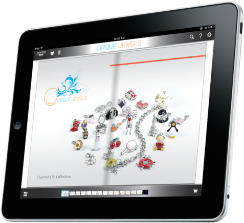 CirqueJewels.com's digital tablet-based catalog, also on Catalog Spree. 