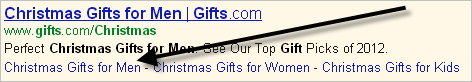 Gifts.com is including — in September — holiday-specific pay-per-click offers.