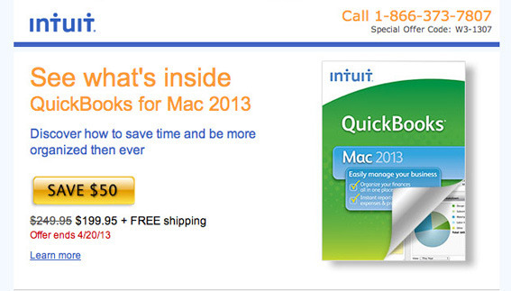 Intuit's QuickBooks ad.