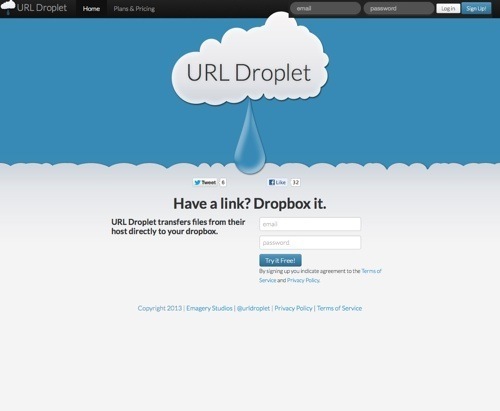 URL Droplet.