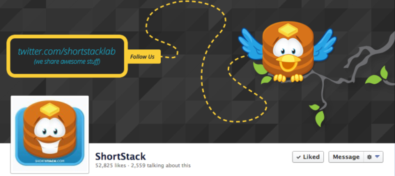 ShortStack's cover points Fans to its Twitter page.