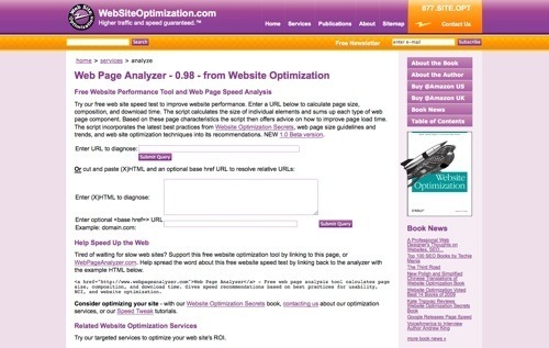 Web Page Analyzer.