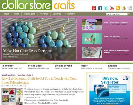 Dollar Store Crafts is an attractive potential affiliate because it posts frequently, is highly targeted, and has an engaged audience.