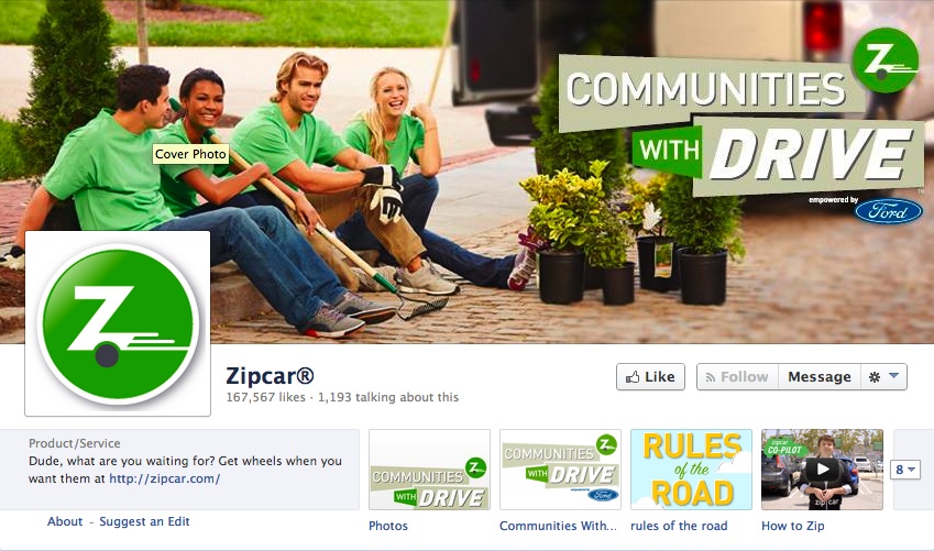 Zipcar Facebook
