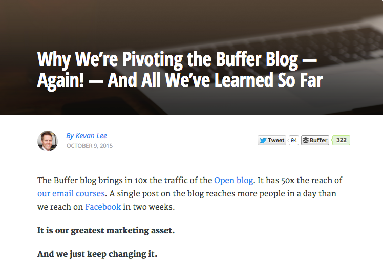 Buffer Social Blog