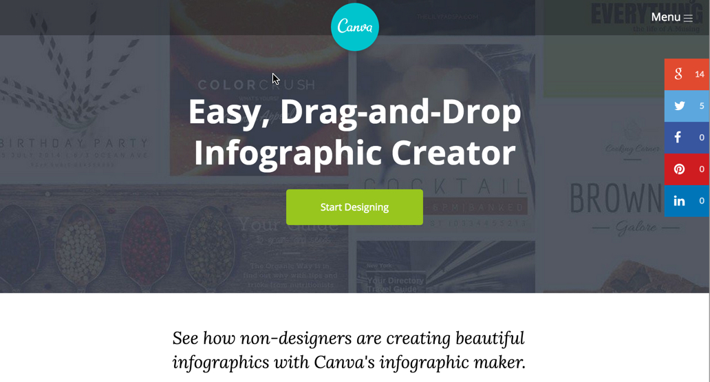 Canva: Infographic creation for non-designers.