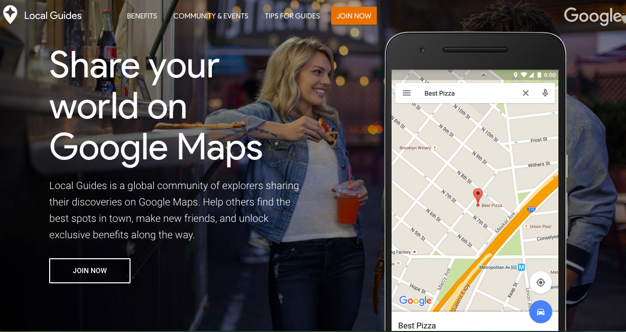 Become a Google Maps Local Guide.