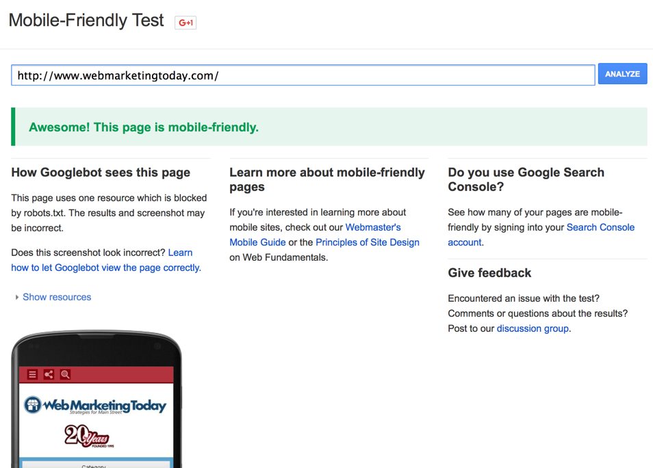 Google Mobile-friendly Test: Is your site ready for mobile?