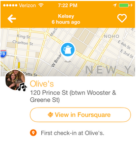 Swarm integrates with Foursquare.