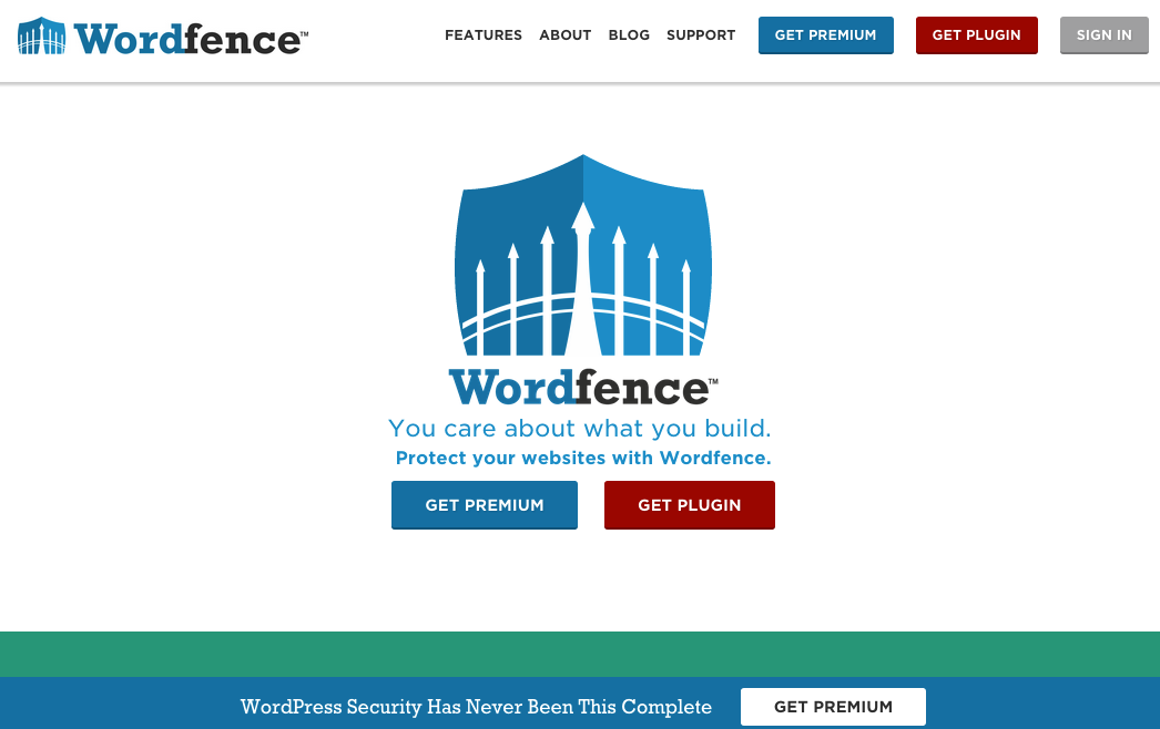 Wordfence protects your site against attack.